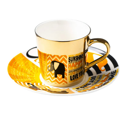 Retro Mug Reflection Ceramic Mirror Water Cup Afternoon Tea