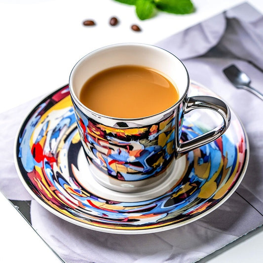 Retro Mug Reflection Ceramic Mirror Water Cup Afternoon Tea