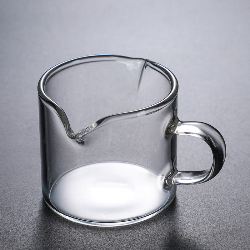 Kitchen Small Glass Milk Cup, Espresso Coffee Cup, Two Mouths To Share