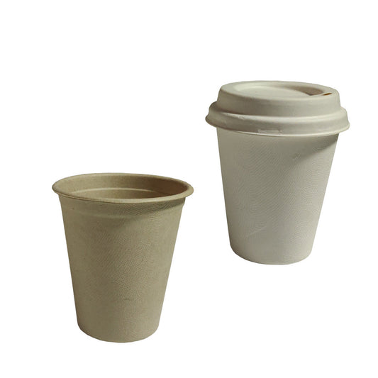 Disposable And Fully Degradable Sugar Cane Pulp Cup Lid