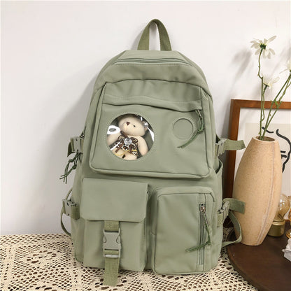 School Girl Schoolgirl Korean Style Small And Simple Backpack Junior High School Student Cute Backpack