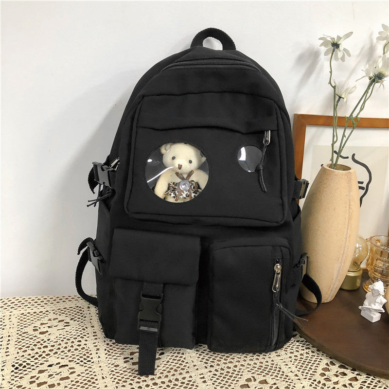 School Girl Schoolgirl Korean Style Small And Simple Backpack Junior High School Student Cute Backpack