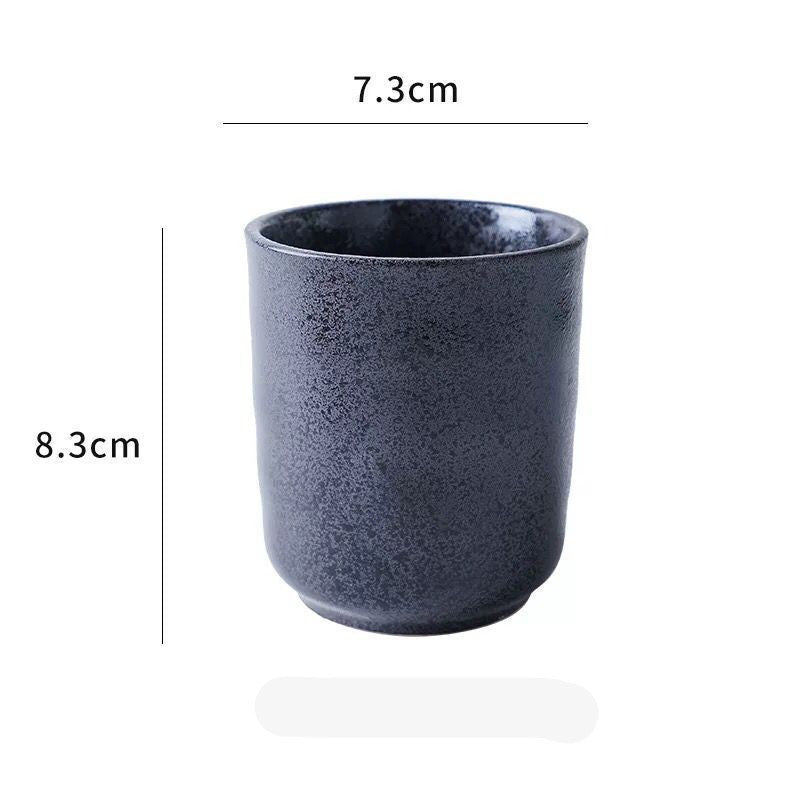 Japanese Style Ceramic Tea Cups Coffee Cups Kiln Pigmented Mugs Creativity Office Teacup Retro Drinkware