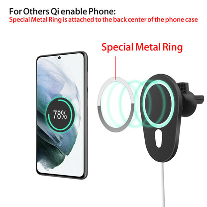 Magnetic Suction Mobile Phone Wireless Charging Car Wireless Mobile Phone