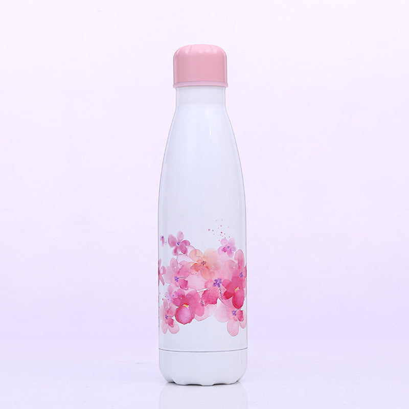 Stainless Steel Vacuum Flask Portable Cute Bottle Student Girl Outdoor Sports Bottle