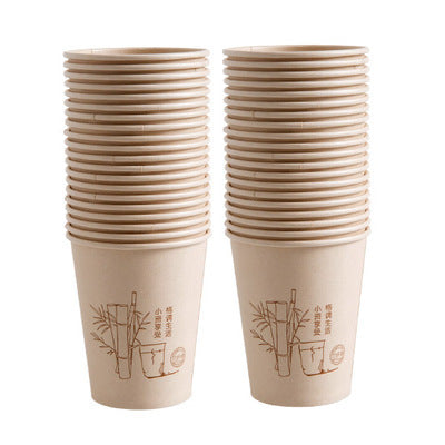 Environmentally friendly bamboo fiber natural paper cup