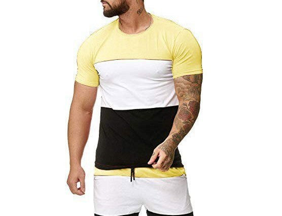 Outdoor Sports and Leisure Color Matching T Sleeve Men