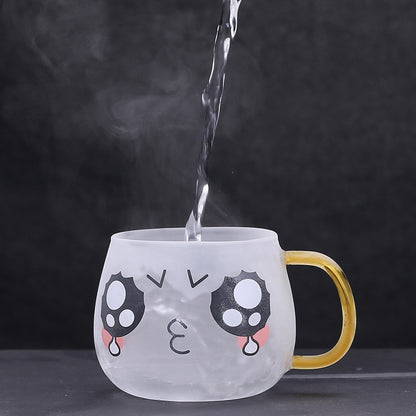 Cute Glass Expression Coffee Cup Mug