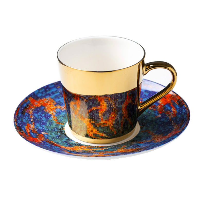 Retro Mug Reflection Ceramic Mirror Water Cup Afternoon Tea