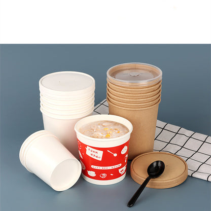 Disposable Kraft Paper Takeout Packaging Box