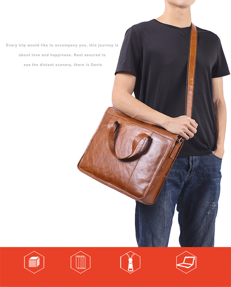 Men's leather briefcase