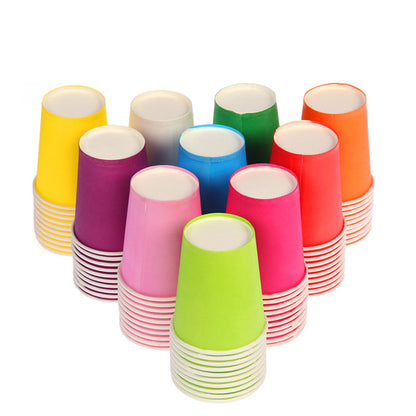 Disposable Paper Cups Thickened Colored Paper Cups