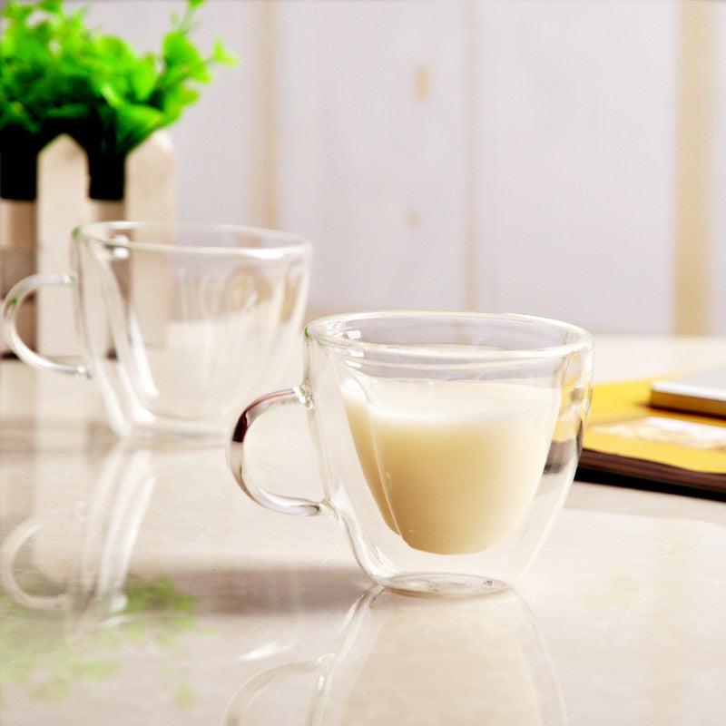 Heart-shaped Coffee Cup Heat-resistant Glass