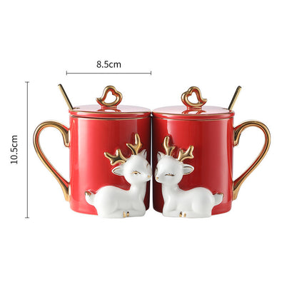 A Pair Of Suit Couple's Mugs