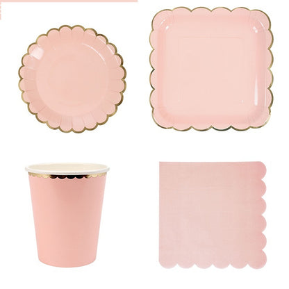 Disposable tableware set birthday party