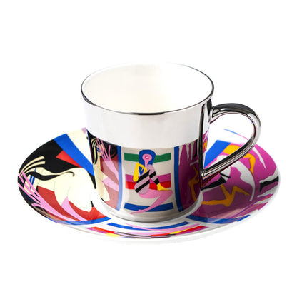 Retro Mug Reflection Ceramic Mirror Water Cup Afternoon Tea