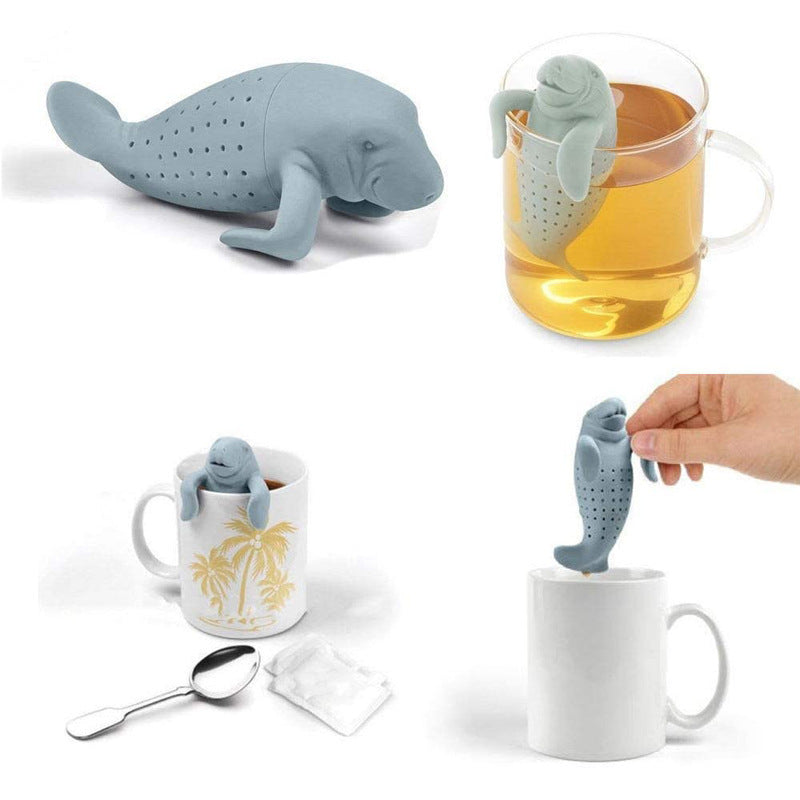 Creative Silicone Dolphin Tea Bag Filter Tea Strainer Tea Set