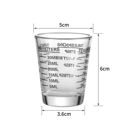 American Espresso Cup Ounce Cup Glass Ounce Cup Graduated Extraction Cup