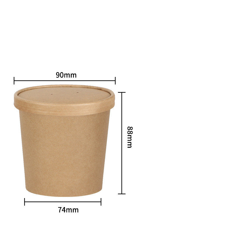 Disposable Kraft Paper Takeout Packaging Box