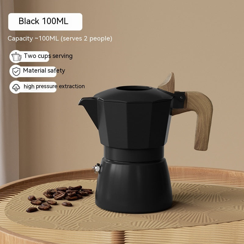 Double Valve Moka Pot Espresso Coffee Machine