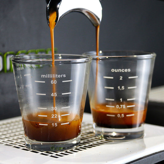 Italian Style Glass Coffee Cup Borosilicate Glass Measuring Cup