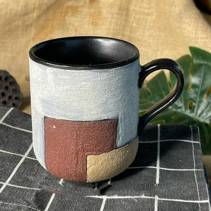 Coffee Mug Straight Cup Nostalgic Retro Japanese Style Handmade