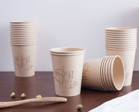 Environmentally friendly bamboo fiber natural paper cup