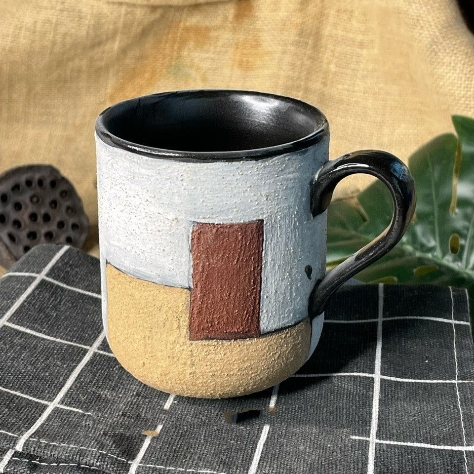 Coffee Mug Straight Cup Nostalgic Retro Japanese Style Handmade