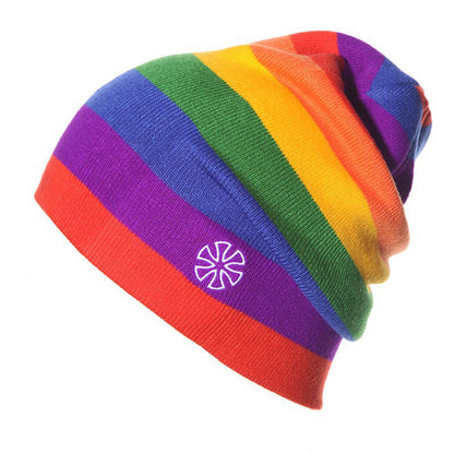 Cycling Skating Hat Ski Hat Rainbow Hat