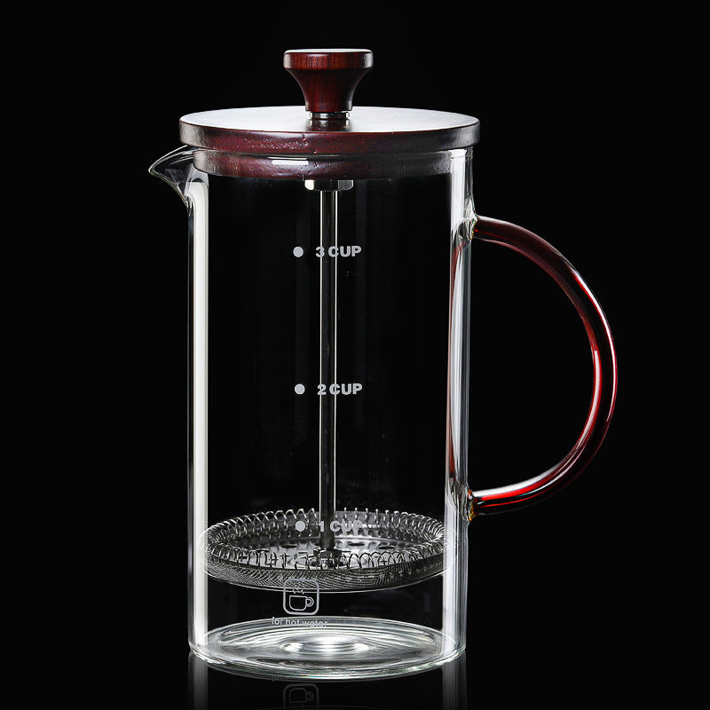 High Borosilicate Glass Method Press Pot Glass Coffee Filter