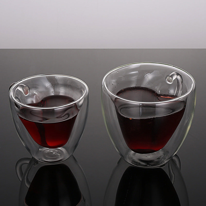 Heart-shaped Coffee Cup Heat-resistant Glass