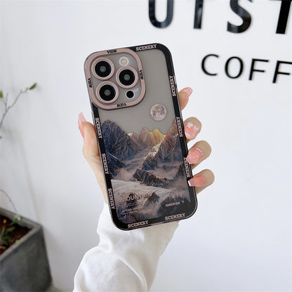 New Dark Purple  Phone Case Landscape Mountain Peak