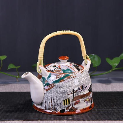 Old-fashioned cool kettle, tea ceremony, tea cup, tea maker, tea cup