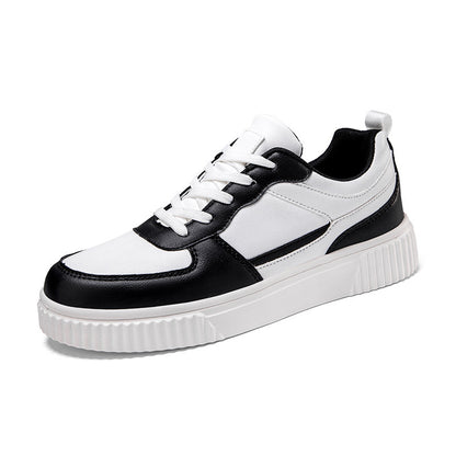 Autumn New Breathable White Shoes for Students Korean Style Trendy All-Match Platform Sports Casual