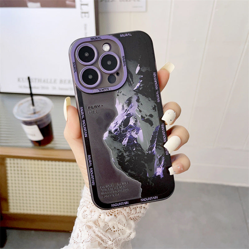 New Dark Purple  Phone Case Landscape Mountain Peak