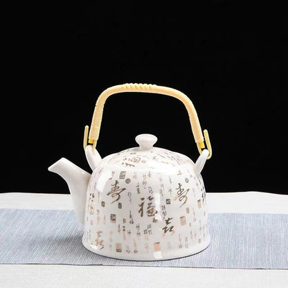 Old-fashioned cool kettle, tea ceremony, tea cup, tea maker, tea cup