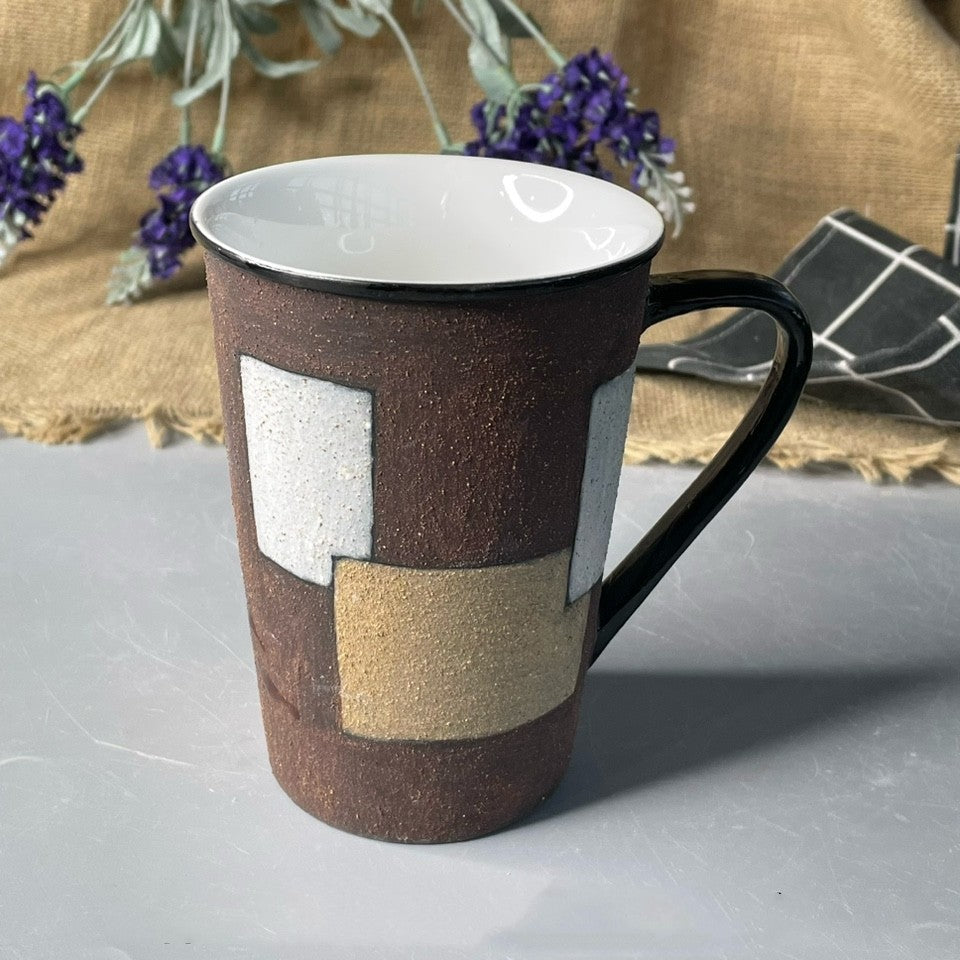 Coffee Mug Straight Cup Nostalgic Retro Japanese Style Handmade