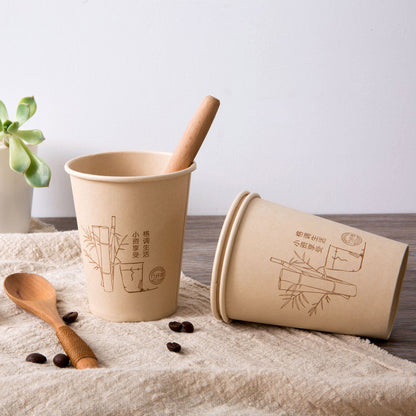 Environmentally friendly bamboo fiber natural paper cup