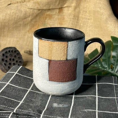 Coffee Mug Straight Cup Nostalgic Retro Japanese Style Handmade