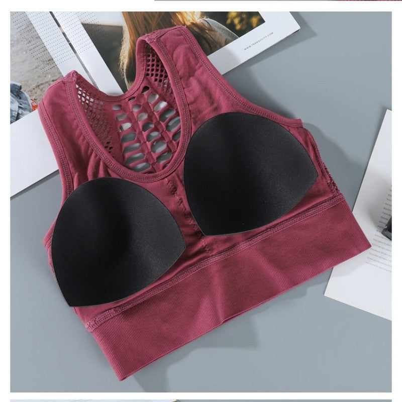 Women Sports Bra Sexy Brathable Mesh Sports Top