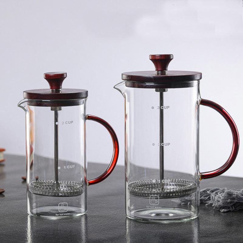 High Borosilicate Glass Method Press Pot Glass Coffee Filter