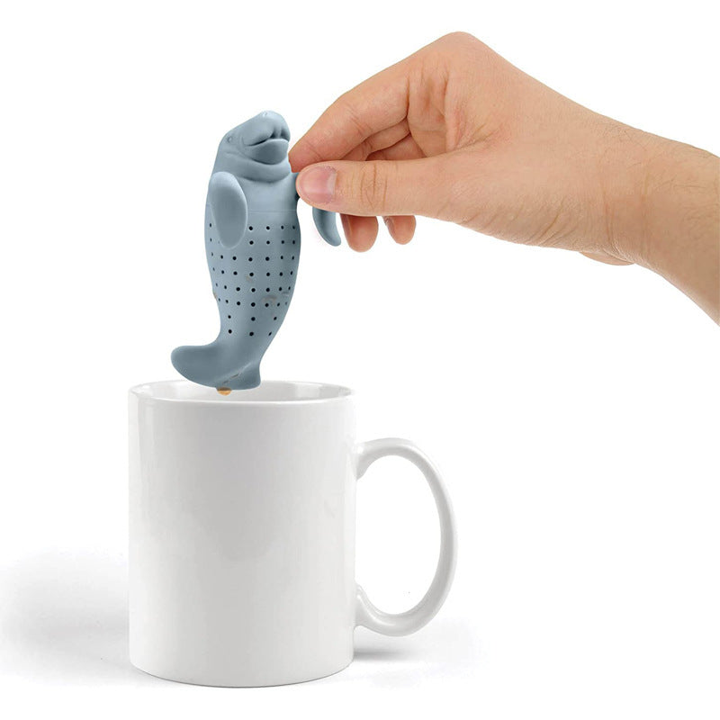 Creative Silicone Dolphin Tea Bag Filter Tea Strainer Tea Set