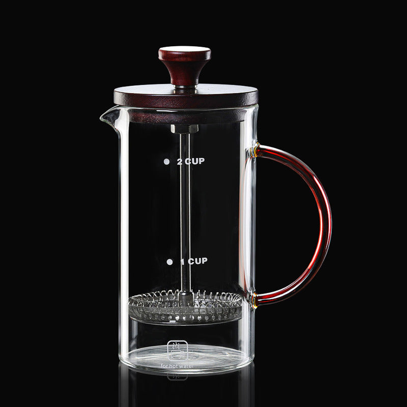 High Borosilicate Glass Method Press Pot Glass Coffee Filter