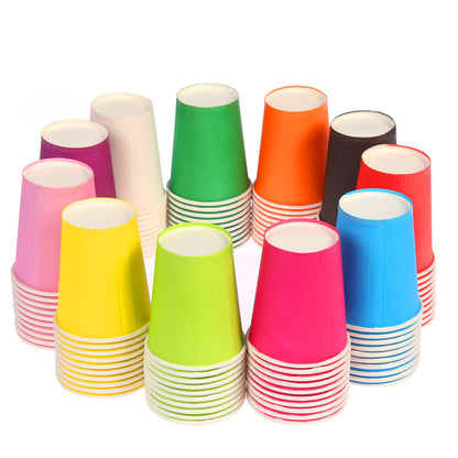 Disposable Paper Cups Thickened Colored Paper Cups