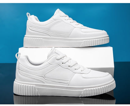 Autumn New Breathable White Shoes for Students Korean Style Trendy All-Match Platform Sports Casual