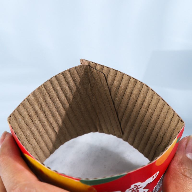 Disposable Kraft Corrugated Cup Sleeves Insulation