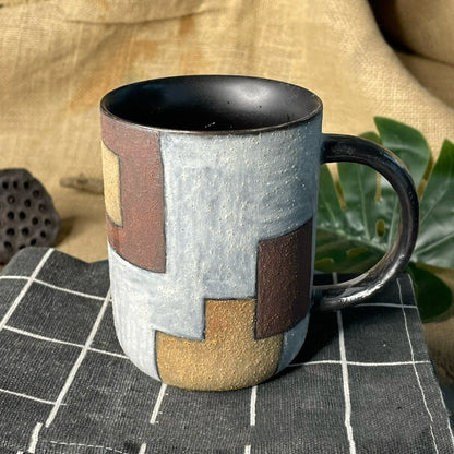 Coffee Mug Straight Cup Nostalgic Retro Japanese Style Handmade