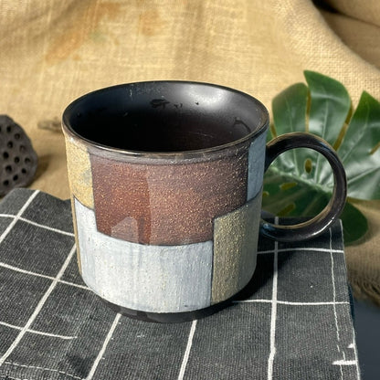 Coffee Mug Straight Cup Nostalgic Retro Japanese Style Handmade