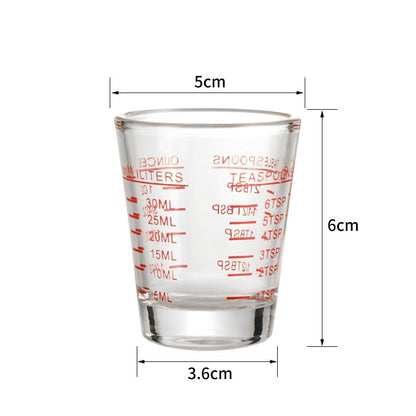 American Espresso Cup Ounce Cup Glass Ounce Cup Graduated Extraction Cup