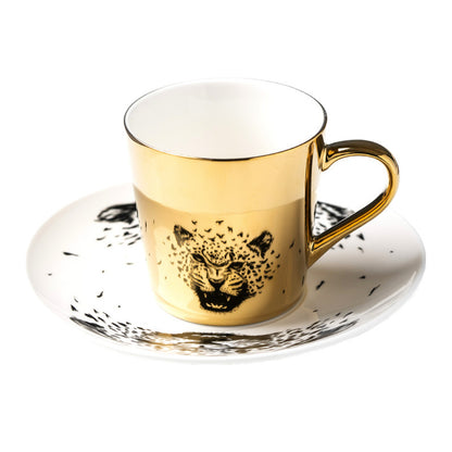 Retro Mug Reflection Ceramic Mirror Water Cup Afternoon Tea